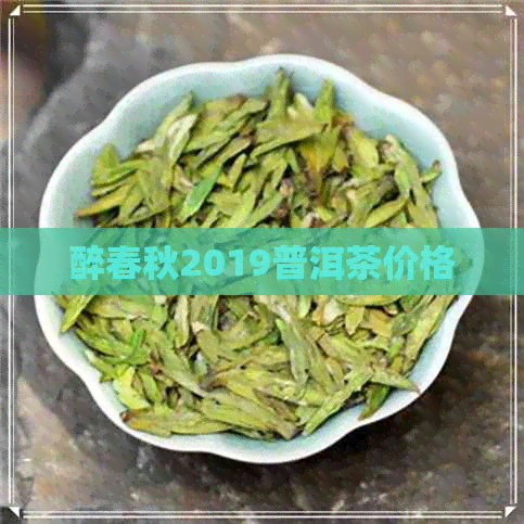 醉春秋2019普洱茶价格