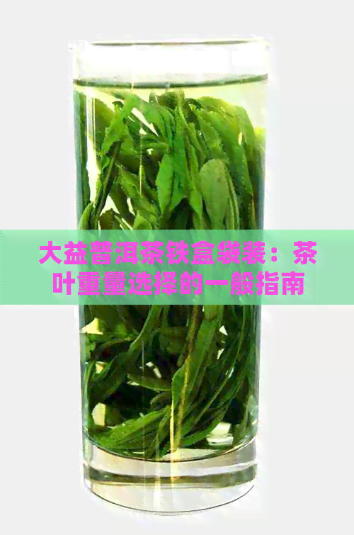 大益普洱茶铁盒袋装：茶叶重量选择的一般指南