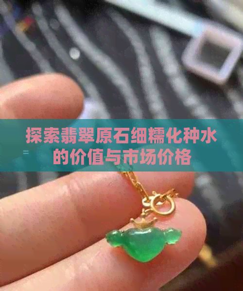 探索翡翠原石细糯化种水的价值与市场价格