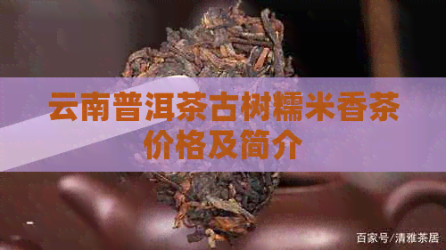 云南普洱茶古树糯米香茶价格及简介