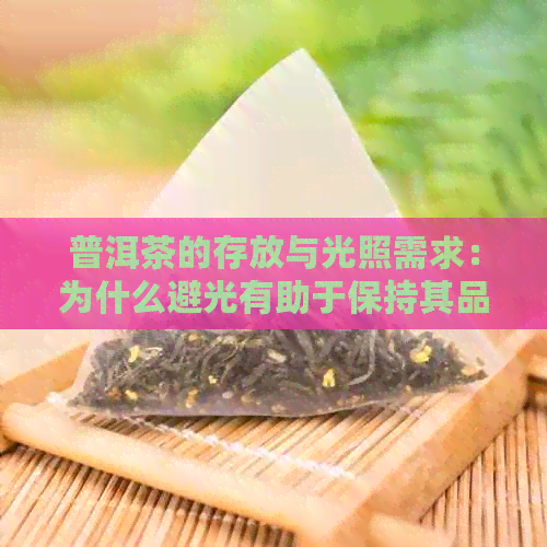 普洱茶的存放与光照需求：为什么避光有助于保持其品质？