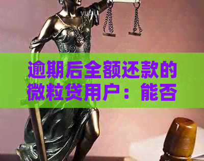 逾期后全额还款的微粒贷用户：能否再次使用？还清借款后是否可以继续使用？