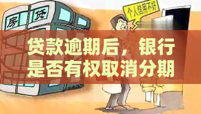 贷款逾期后，银行是否有权取消分期付款？如何应对此类情况？