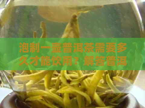 泡制一壶普洱茶需要多久才能饮用？解答普洱茶泡制的正确时间