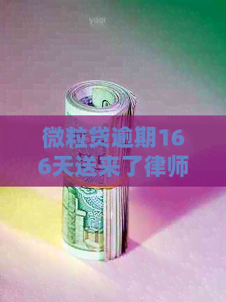 微粒贷逾期166天送来了律师函：处理策略与后果