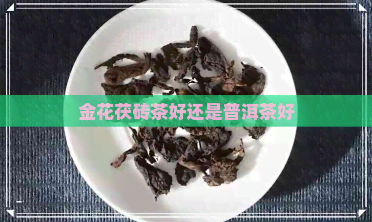 金花茯砖茶好还是普洱茶好