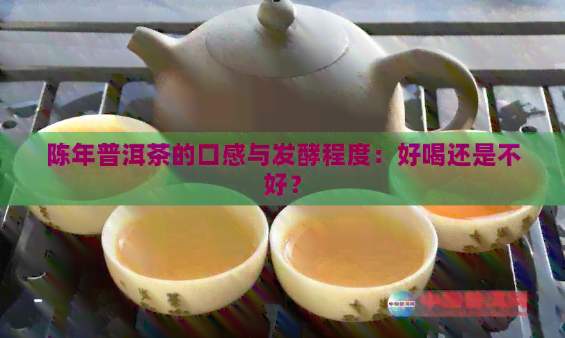 陈年普洱茶的口感与发酵程度：好喝还是不好？