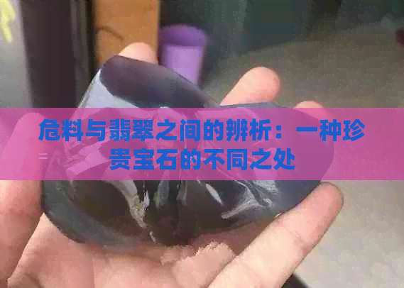 危料与翡翠之间的辨析：一种珍贵宝石的不同之处