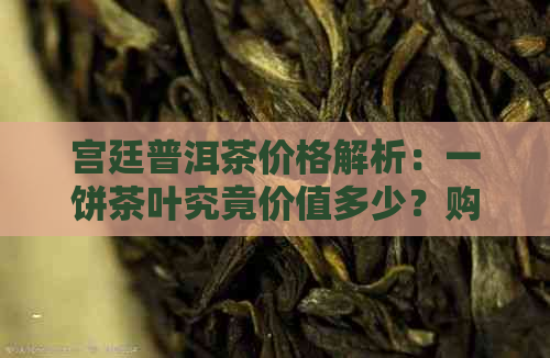 宫廷普洱茶价格解析：一饼茶叶究竟价值多少？购买时应注意哪些因素？