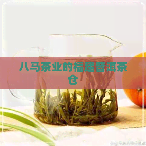 八马茶业的福建普洱茶仓