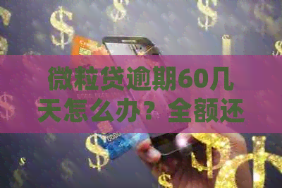 微粒贷逾期60几天怎么办？全额还款及后续处理方法