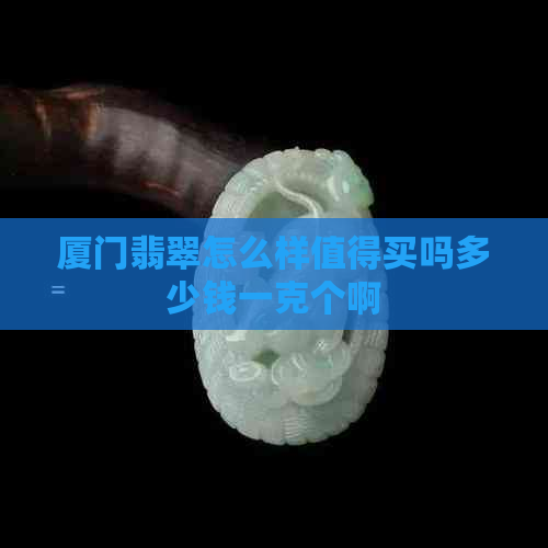 厦门翡翠怎么样值得买吗多少钱一克个啊