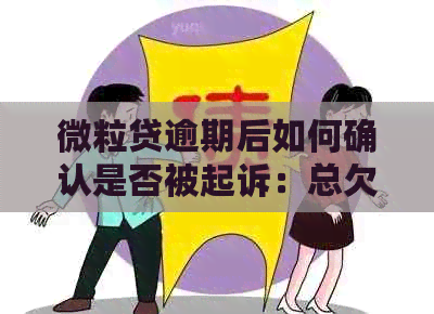 微粒贷逾期后如何确认是否被起诉：总欠款多少，还能再借吗？