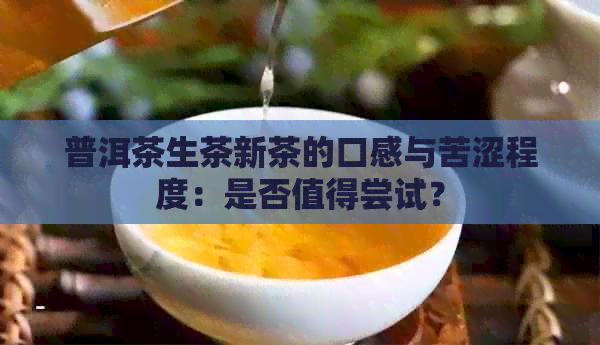 普洱茶生茶新茶的口感与苦涩程度：是否值得尝试？