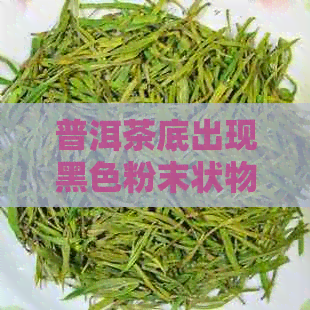 普洱茶底出现黑色粉末状物质的原因及如何鉴别？