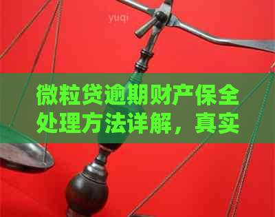 微粒贷逾期财产保全处理方法详解，真实有效并提供解决建议