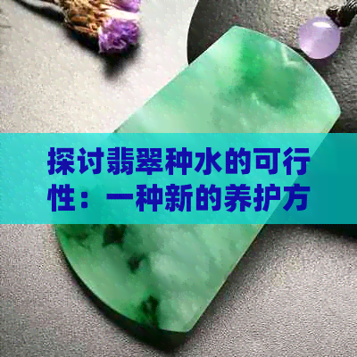 探讨翡翠种水的可行性：一种新的养护方法？