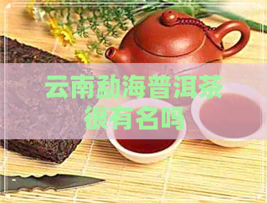 云南勐海普洱茶很有名吗