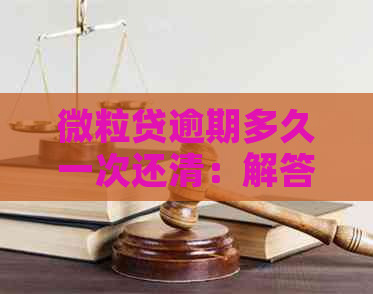 微粒贷逾期多久一次还清：解答、影响与避免