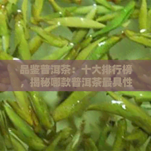 品鉴普洱茶：十大排行榜，揭秘哪款普洱茶更具性价比与美味