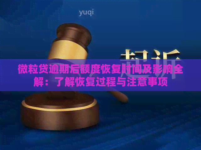 微粒贷逾期后额度恢复时间及影响全解：了解恢复过程与注意事项