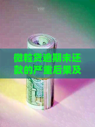 微粒贷逾期未还款的严重后果及应对策略