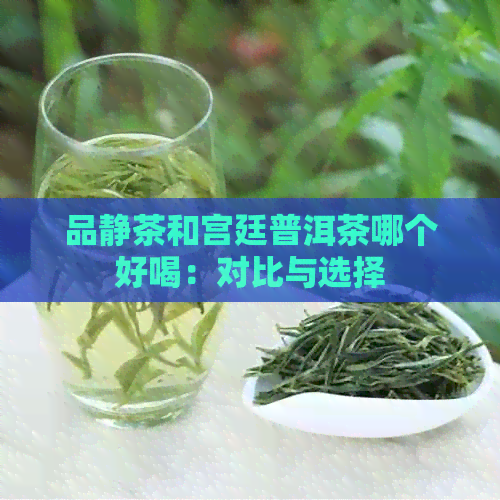 品静茶和宫廷普洱茶哪个好喝：对比与选择