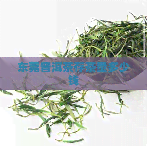 东莞普洱茶存茶量多少钱