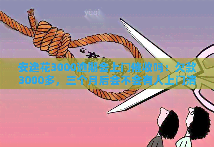 安逸花3000逾期会上门吗：欠款3000多，三个月后会不会有人上门清欠？