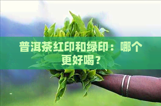 普洱茶红印和绿印：哪个更好喝？