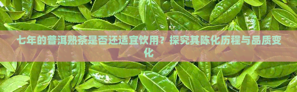 七年的普洱熟茶是否还适宜饮用？探究其陈化历程与品质变化