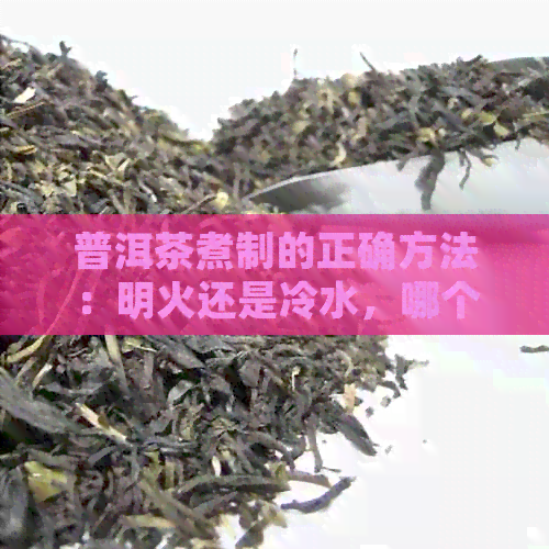 普洱茶煮制的正确方法：明火还是冷水，哪个更合适？