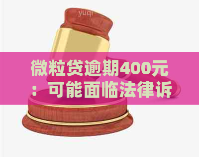 微粒贷逾期400元：可能面临法律诉讼的后果探讨