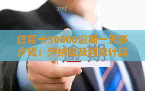 信用卡30000逾期一天多少钱：滞纳金及利息计算方式解析