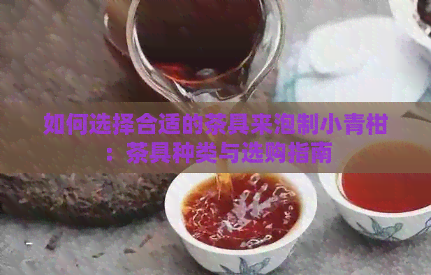 如何选择合适的茶具来泡制小青柑：茶具种类与选购指南