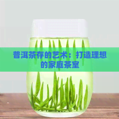 普洱茶存的艺术：打造理想的家庭茶室