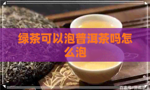 绿茶可以泡普洱茶吗怎么泡