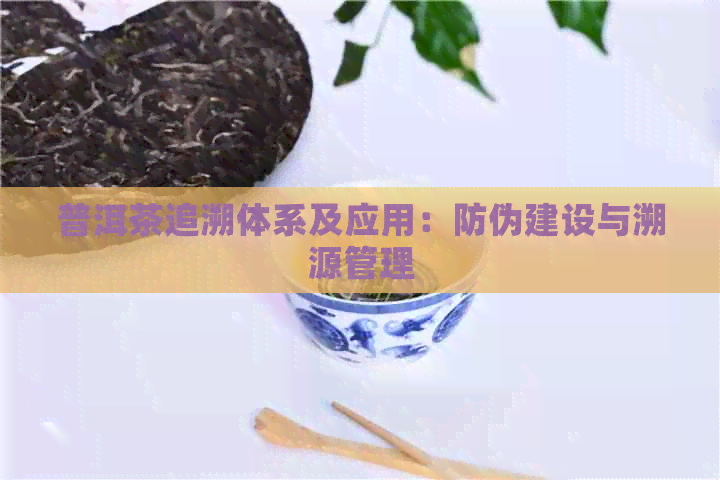 普洱茶追溯体系及应用：防伪建设与溯源管理