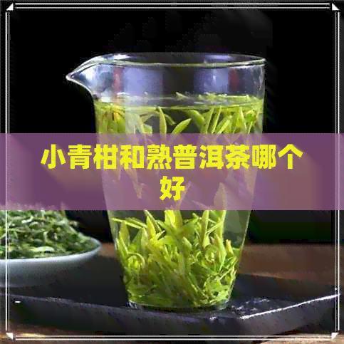 小青柑和熟普洱茶哪个好