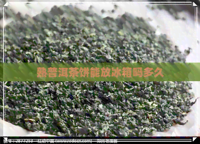 熟普洱茶饼能放冰箱吗多久