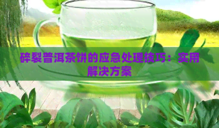 碎裂普洱茶饼的应急处理技巧：实用解决方案