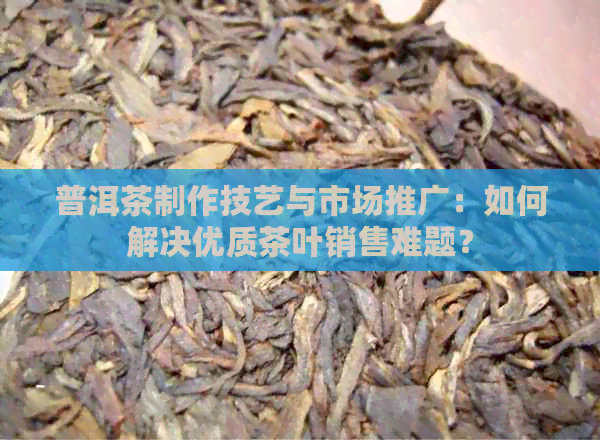 普洱茶制作技艺与市场推广：如何解决优质茶叶销售难题？