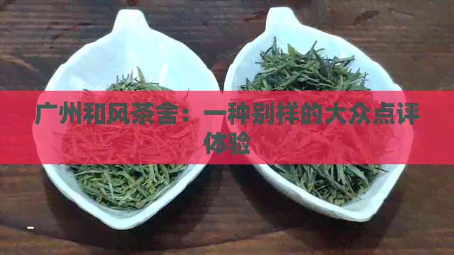 广州和风茶舍：一种别样的大众点评体验