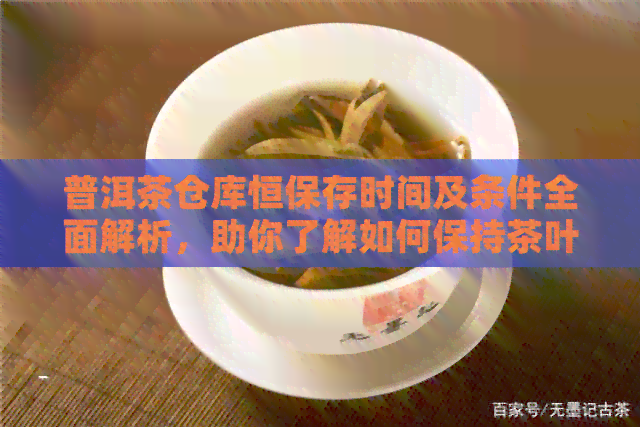 普洱茶仓库恒保存时间及条件全面解析，助你了解如何保持茶叶品质