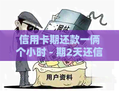 信用卡期还款一俩个小时 - 期2天还信用卡