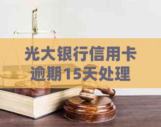 光大银行信用卡逾期15天处理指南：信用修复全流程，逾期后的与解决方案