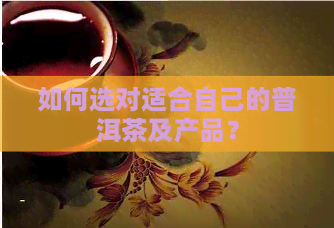 如何选对适合自己的普洱茶及产品？