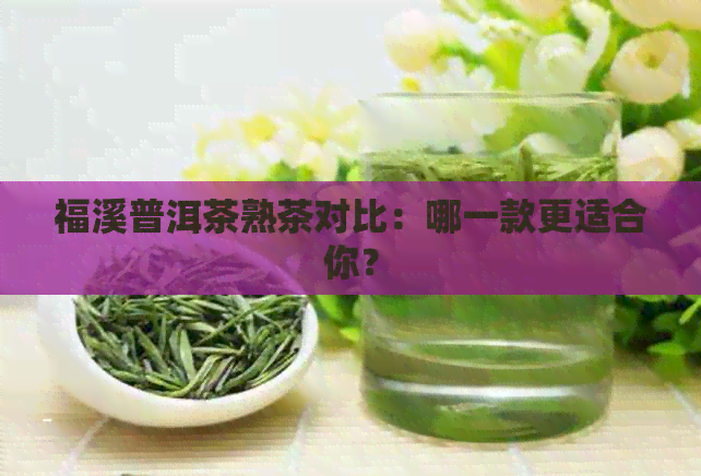 福溪普洱茶熟茶对比：哪一款更适合你？