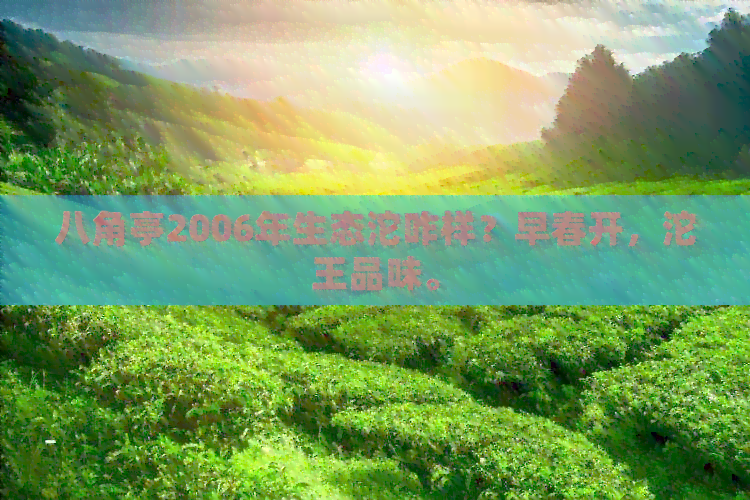 八角亭2006年生态沱咋样？早春开，沱王品味。