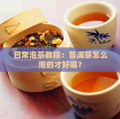 日常泡茶教程：普洱茶怎么泡的才好喝？